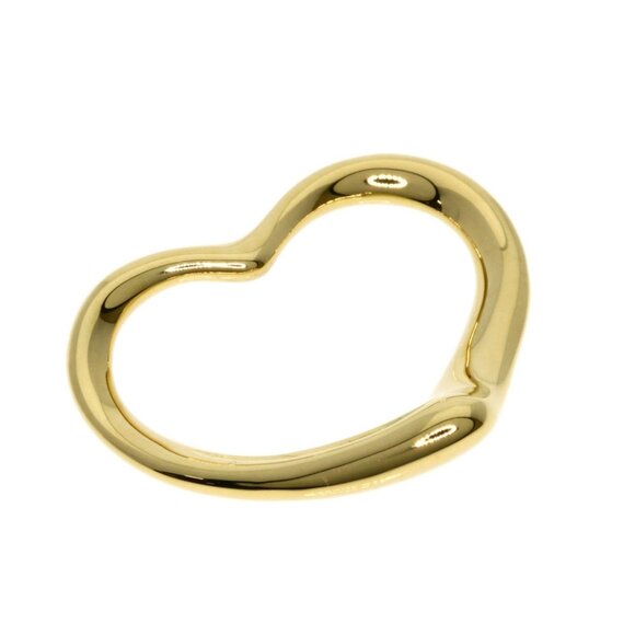 TIFFANY & CO. Heart Pendant Top K18 Yellow Gold - Picture 1 of 4